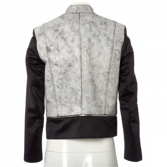 Sandro Paris Cracked Leather Jacket - Picture 2 of 9